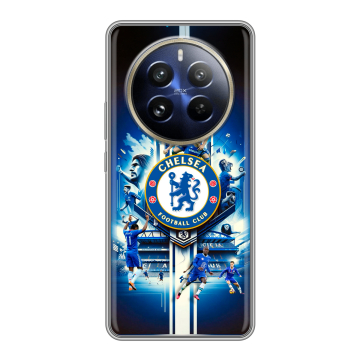 Силиконовый чехол на Realme 12 Pro Plus с принтом Chelsea Челси Силиконовый чехол на Realme 12 Pro Plus с принтом Chelsea Челси