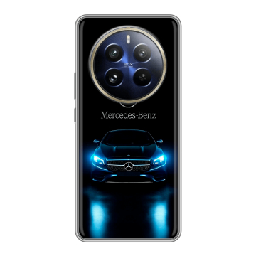 Силиконовый чехол на Realme 12 Pro Plus с принтом Mercedes Мерседес Силиконовый чехол на Realme 12 Pro Plus с принтом Mercedes Мерседес