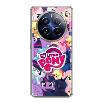 Силиконовый чехол на Realme 12 Pro Plus с принтом My little pony Дружба чудо Силиконовый чехол на Realme 12 Pro Plus с принтом My little pony Дружба чудо