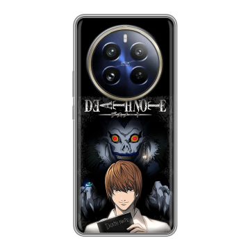 Силиконовый чехол на Realme 12 Pro Plus с принтом Death note Тетрадь смерти Силиконовый чехол на Realme 12 Pro Plus с принтом Death note Тетрадь смерти