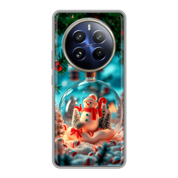 Силиконовый чехол на Realme 12 Pro Plus с принтом Новый год Силиконовый чехол на Realme 12 Pro Plus с принтом Новый год