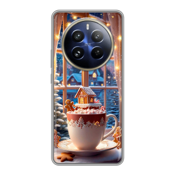 Силиконовый чехол на Realme 12 Pro Plus с принтом Новый год Силиконовый чехол на Realme 12 Pro Plus с принтом Новый год