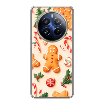 Силиконовый чехол на Realme 12 Pro Plus с принтом Новый год Силиконовый чехол на Realme 12 Pro Plus с принтом Новый год
