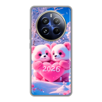 Силиконовый чехол на Realme 12 Pro Plus с принтом Новый год Силиконовый чехол на Realme 12 Pro Plus с принтом Новый год