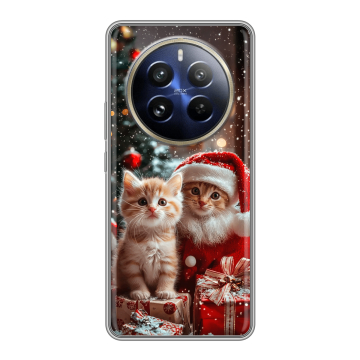 Силиконовый чехол на Realme 12 Pro Plus с принтом Новый год Силиконовый чехол на Realme 12 Pro Plus с принтом Новый год