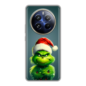 Силиконовый чехол на Realme 12 Pro Plus с принтом Новый год