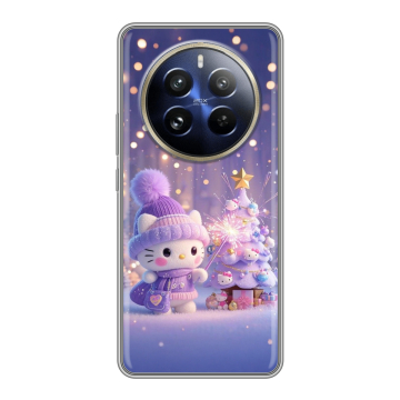Силиконовый чехол на Realme 12 Pro Plus с принтом Новый год