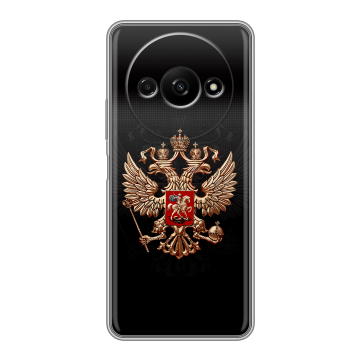 Силиконовый чехол на Xiaomi RedMi A3 с принтом Герб России Силиконовый чехол на Xiaomi RedMi A3 с принтом Герб России