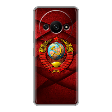 Силиконовый чехол на Xiaomi RedMi A3 с принтом Герб СССР Силиконовый чехол на Xiaomi RedMi A3 с принтом Герб СССР