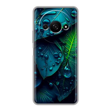 Силиконовый чехол на Xiaomi RedMi A3 с принтом Листья Силиконовый чехол на Xiaomi RedMi A3 с принтом Листья