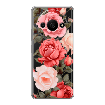 Силиконовый чехол на Xiaomi RedMi A3 с принтом Розы