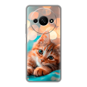 Силиконовый чехол на Xiaomi RedMi A3 с принтом котик