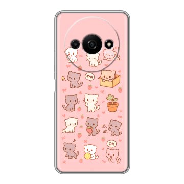 Силиконовый чехол на Xiaomi RedMi A3 с принтом Hello Kitty Хелоу Кити Силиконовый чехол на Xiaomi RedMi A3 с принтом Hello Kitty Хелоу Кити