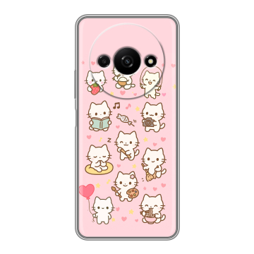 Силиконовый чехол на Xiaomi RedMi A3 с принтом Hello Kitty Хелоу Кити