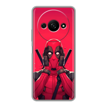 Силиконовый чехол на Xiaomi RedMi A3 с принтом Дедпул Deadpool Силиконовый чехол на Xiaomi RedMi A3 с принтом Дедпул Deadpool
