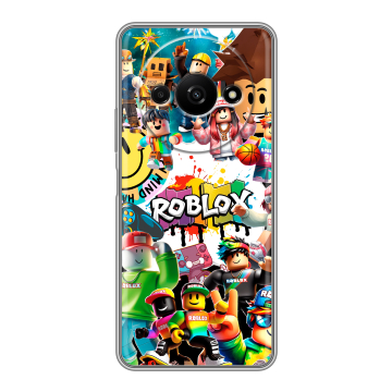 Силиконовый чехол на Xiaomi RedMi A3 с принтом Roblox Роблокс Силиконовый чехол на Xiaomi RedMi A3 с принтом Roblox Роблокс