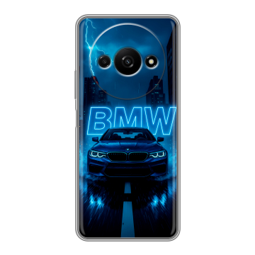 Силиконовый чехол на Xiaomi RedMi A3 с принтом BMW БМВ Силиконовый чехол на Xiaomi RedMi A3 с принтом BMW БМВ