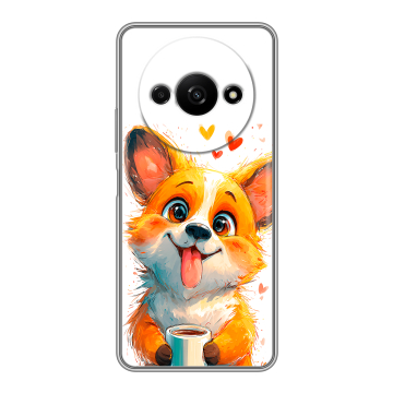 Силиконовый чехол на Xiaomi RedMi A3 с принтом корги
