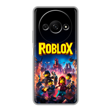 Силиконовый чехол на Xiaomi RedMi A3 с принтом Roblox Роблокс