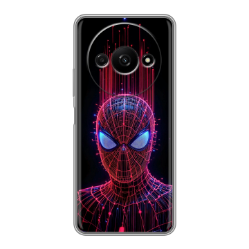 Силиконовый чехол на Xiaomi RedMi A3 с принтом Spiderman Человек паук