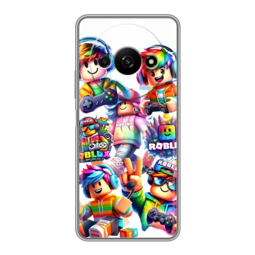 Силиконовый чехол на Xiaomi RedMi A3 с принтом Roblox Роблокс
