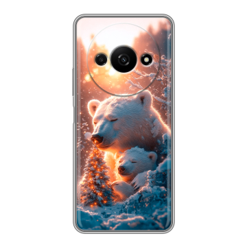 Силиконовый чехол на Xiaomi RedMi A3 с принтом Новый год Силиконовый чехол на Xiaomi RedMi A3 с принтом Новый год