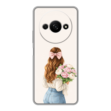 Силиконовый чехол на Xiaomi RedMi A3 с принтом женский
