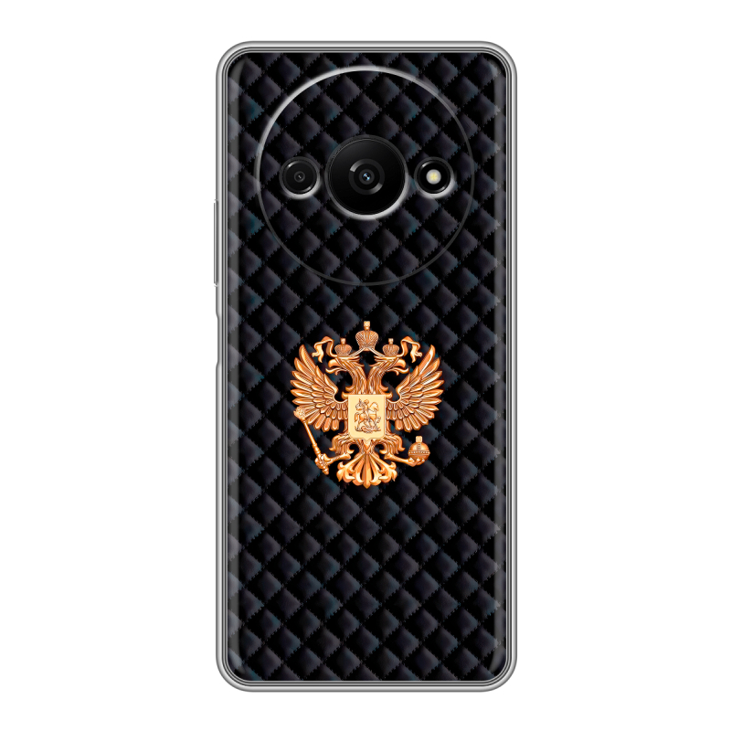 Силиконовый чехол на Xiaomi RedMi A3 с принтом Герб России принт Силиконовый чехол на Xiaomi RedMi A3 с принтом Герб России принт