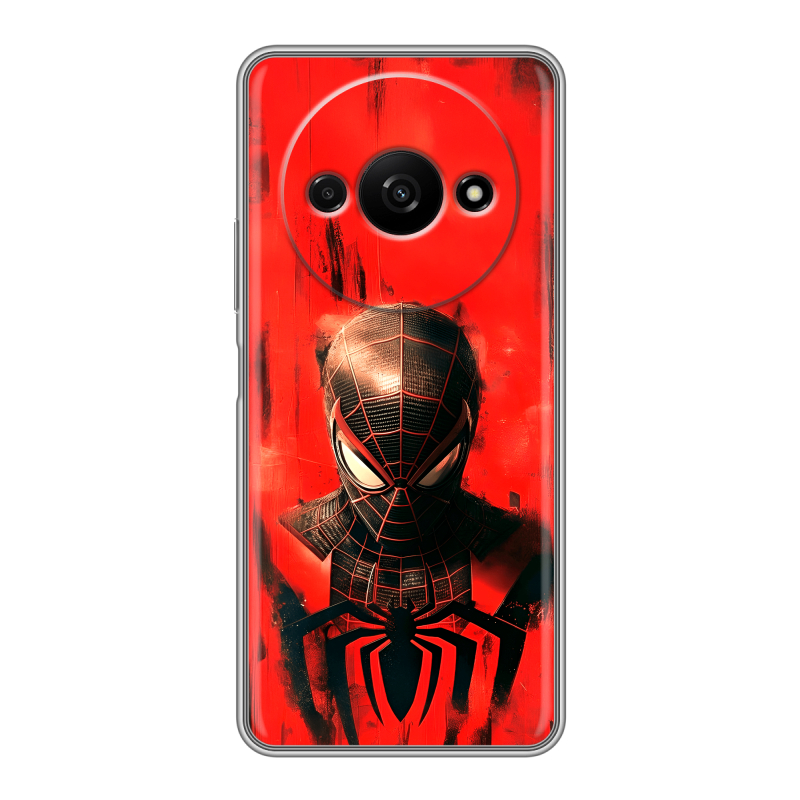 Силиконовый чехол на Xiaomi RedMi A3 с принтом человек паук spiderman Силиконовый чехол на Xiaomi RedMi A3 с принтом человек паук spiderman