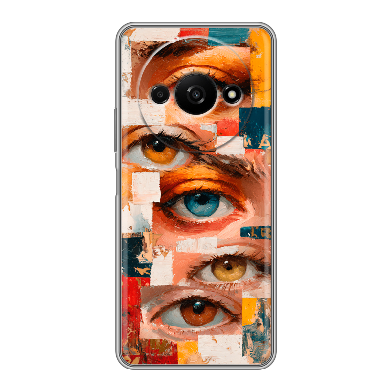 Силиконовый чехол на Xiaomi RedMi A3 с принтом Модный принт Силиконовый чехол на Xiaomi RedMi A3 с принтом Модный принт