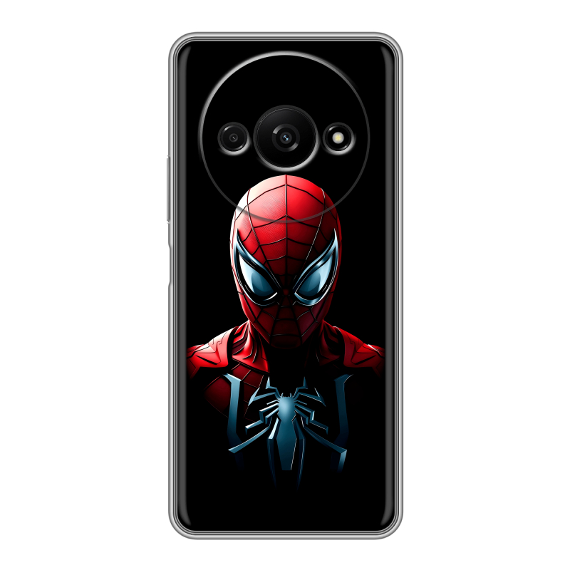 Силиконовый чехол на Xiaomi RedMi A3 с принтом Spiderman Человек паук Силиконовый чехол на Xiaomi RedMi A3 с принтом Spiderman Человек паук