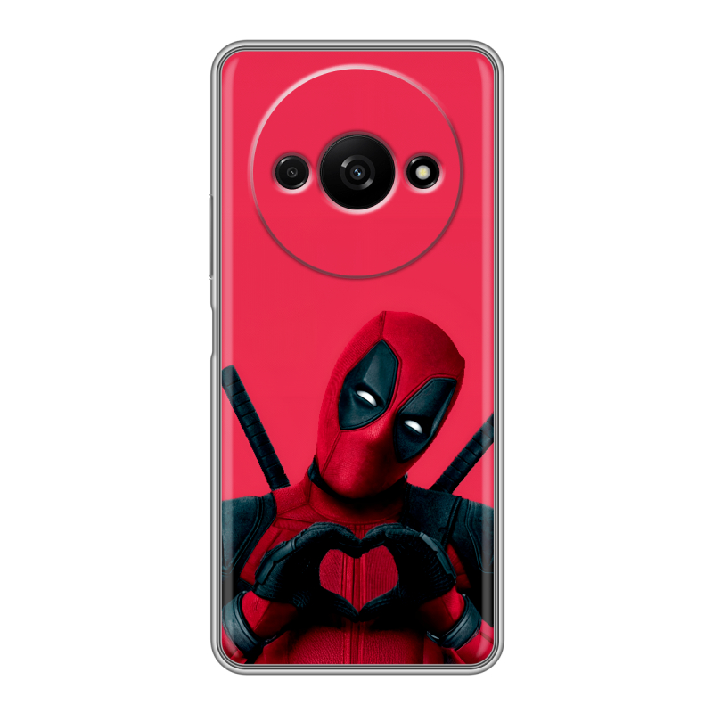 Силиконовый чехол на Xiaomi RedMi A3 с принтом Дедпул Deadpool Силиконовый чехол на Xiaomi RedMi A3 с принтом Дедпул Deadpool