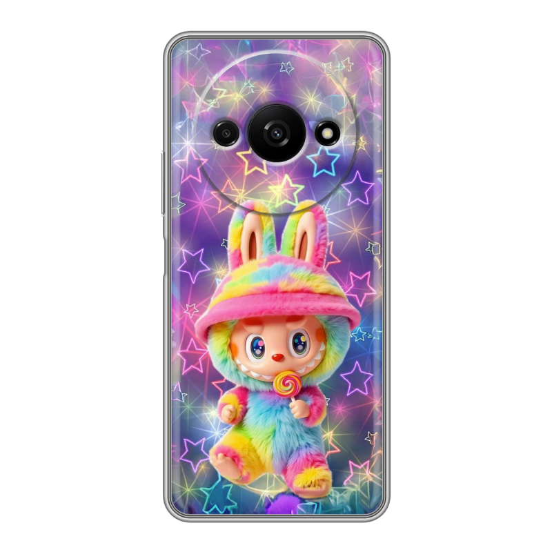 Силиконовый чехол на Xiaomi RedMi A3 с принтом Labubu Лабубу Силиконовый чехол на Xiaomi RedMi A3 с принтом Labubu Лабубу