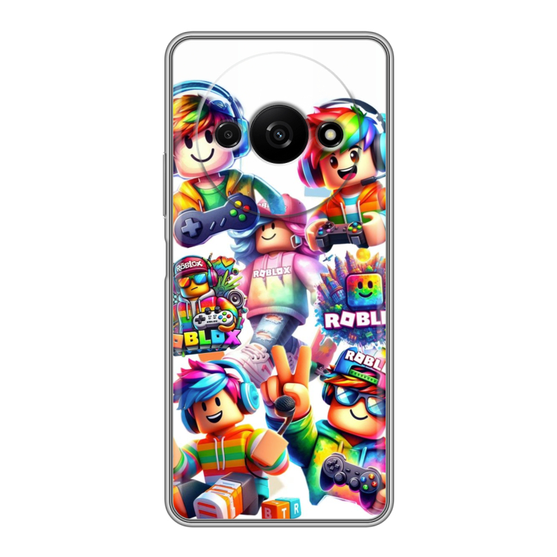 Силиконовый чехол на Xiaomi RedMi A3 с принтом Roblox Роблокс Силиконовый чехол на Xiaomi RedMi A3 с принтом Roblox Роблокс