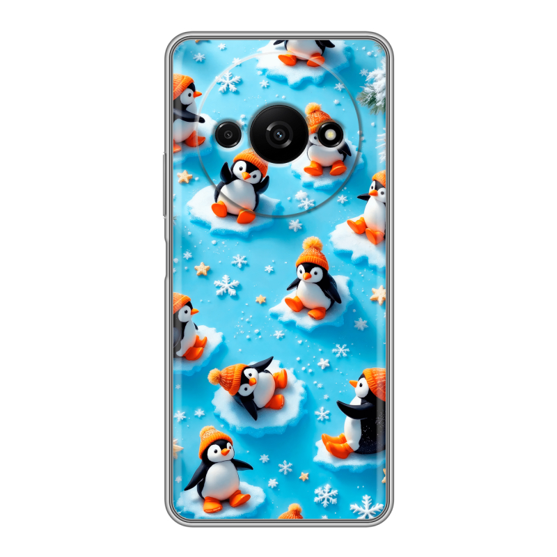 Силиконовый чехол на Xiaomi RedMi A3 с принтом Новый год Силиконовый чехол на Xiaomi RedMi A3 с принтом Новый год