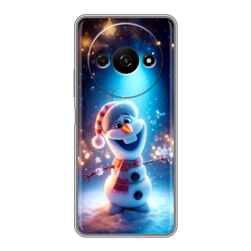 Силиконовый чехол на Xiaomi RedMi A3 с принтом Новый год Силиконовый чехол на Xiaomi RedMi A3 с принтом Новый год