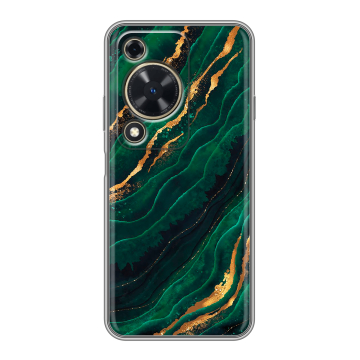 Силиконовый чехол на Huawei Nova Y72 с принтом Мрамор зеленое золото Силиконовый чехол на Huawei Nova Y72 с принтом Мрамор зеленое золото