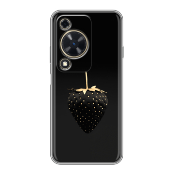 Силиконовый чехол на Huawei Nova Y72 с принтом Черная клубника Силиконовый чехол на Huawei Nova Y72 с принтом Черная клубника