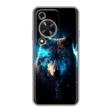 Силиконовый чехол на Huawei Nova Y72 с принтом Волк ночной Силиконовый чехол на Huawei Nova Y72 с принтом Волк ночной
