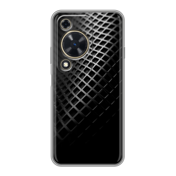 Силиконовый чехол на Huawei Nova Y72 с принтом Текстура металла