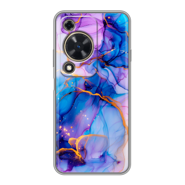 Силиконовый чехол на Huawei Nova Y72 с принтом синий мрамор Силиконовый чехол на Huawei Nova Y72 с принтом синий мрамор