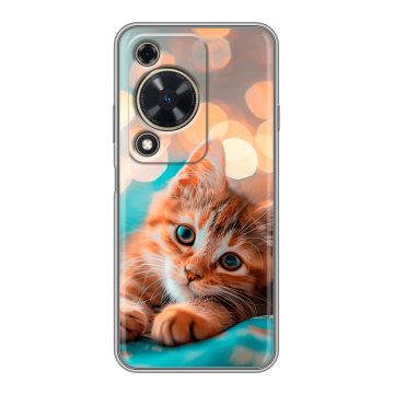 Силиконовый чехол на Huawei Nova Y72 с принтом котик