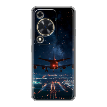 Силиконовый чехол на Huawei Nova Y72 с принтом самолет Силиконовый чехол на Huawei Nova Y72 с принтом самолет