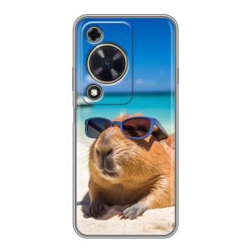 Силиконовый чехол на Huawei Nova Y72 с принтом Капибара