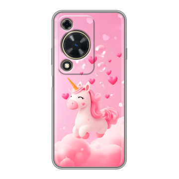 Силиконовый чехол на Huawei Nova Y72 с принтом Единорог