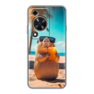 Силиконовый чехол на Huawei Nova Y72 с принтом Капибара Силиконовый чехол на Huawei Nova Y72 с принтом Капибара