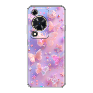 Силиконовый чехол на Huawei Nova Y72 с принтом Бабочки Силиконовый чехол на Huawei Nova Y72 с принтом Бабочки