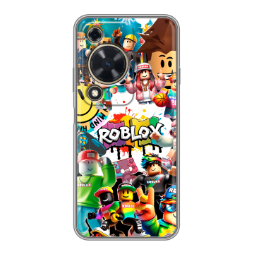 Силиконовый чехол на Huawei Nova Y72 с принтом Roblox Роблокс