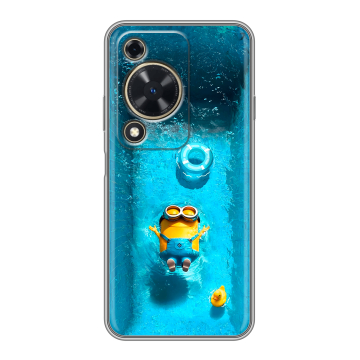 Силиконовый чехол на Huawei Nova Y72 с принтом Миньоны