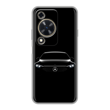 Силиконовый чехол на Huawei Nova Y72 с принтом Mercedes Мерседес